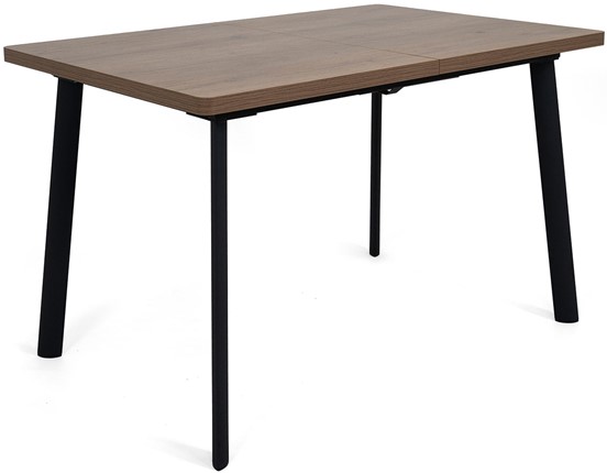 Кухонный стол раскладной Дали-1L(ноги черные, дуб табако) в Симферополе - изображение
