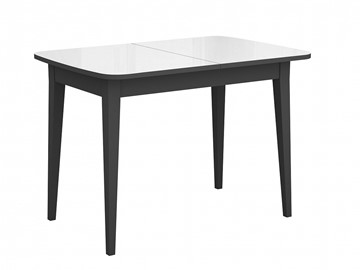Кухонный стол раздвижной Dikline M110 Венге/стекло белое глянец/ножки MM венге в Симферополе