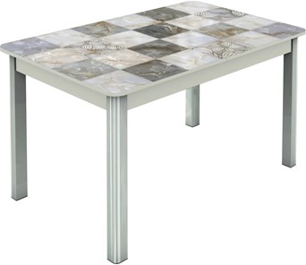 Кухонный стол раскладной Гамбург исп.1 ноги метал. крашеные №23, Фотопечать (Текстура №34) в Симферополе