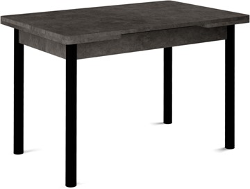Обеденный раздвижной стол Милан-2 EVO, ноги черные, серый камень в Симферополе
