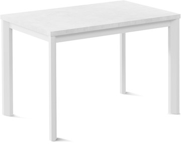 Маленький обеденный стол Нагано-1L (ноги металлические белые, белый цемент) в Симферополе