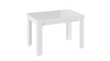 Кухонный стол раскладной Норман тип 1, цвет Белый/Стекло белый глянец в Симферополе - предосмотр