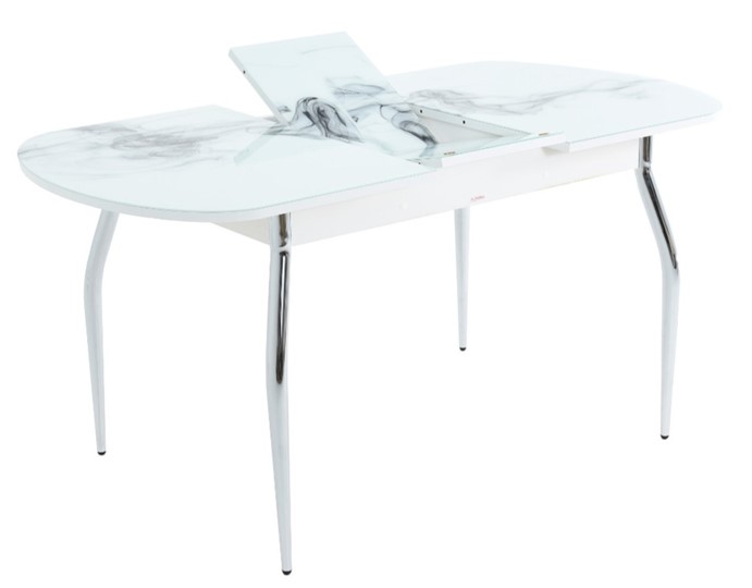 Обеденный раздвижной стол Ривьера исп.1 ноги метал. крашеные №24 Фотопечать (Кофе №10) в Симферополе - изображение 2