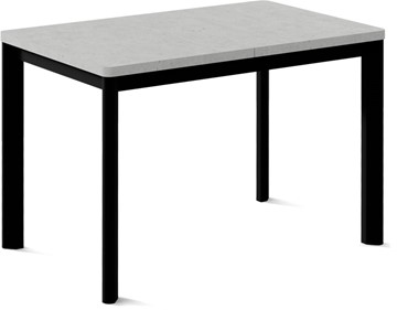 Обеденный раздвижной стол Токио-3L (ноги металлические черные, светлый цемент) в Симферополе