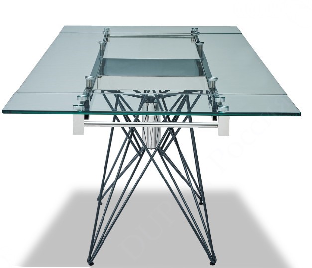 Кухонный раскладной стол T-041 (140) прозрачный в Симферополе - изображение 4