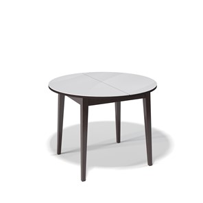 Обеденный раздвижной стол Kenner 1000M (Венге/Стекло белое сатин) в Симферополе