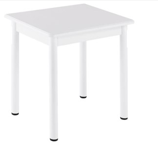 Кухонный пристенный стол НСПА-02 МДФ, белый МДФ/белое дерево/36 прямые трубки белый в Симферополе