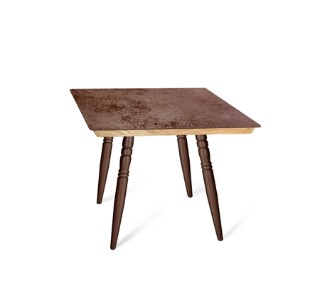 Кухонный обеденный стол SHT-TU15 (4 шт.)/ТT8 60/60 (медный металлик/прозрачный лак/коричневая сепия) в Симферополе - изображение