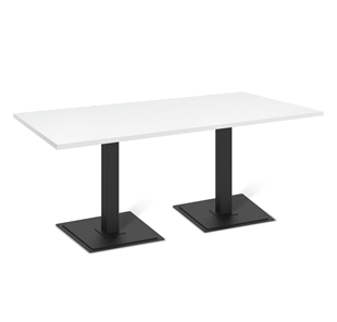 Кухонный обеденный стол SHT-TU5-BS1 (2 шт.)/ТT 120/80 (черный/белый шагрень) в Симферополе