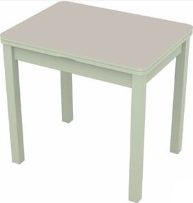 Кухонный стол раздвижной Бари дерево №8 (стекло белое/белый) в Симферополе