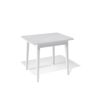 Кухонный раздвижной стол Kenner 900M (Белый/Стекло белое глянец) в Симферополе