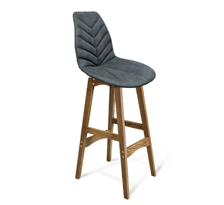Барный стул SHT-ST29-C4/S65 (графит/дуб брашированный коричневый) в Симферополе