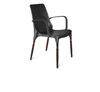 Обеденный стул SHT-ST76/S424-F (черный/коричневый муар) в Симферополе