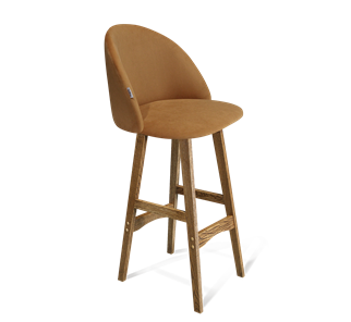 Барный стул SHT-ST35 / SHT-S65 (горчичный/дуб брашированный коричневый) в Симферополе