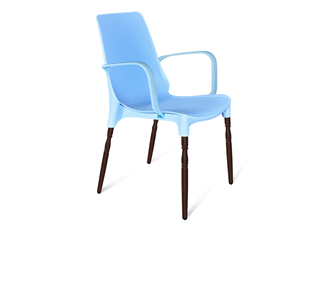 Обеденный стул SHT-ST76/S424-F (голубой/коричневый муар) в Симферополе