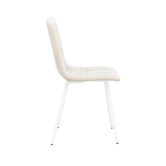 Обеденный стул Leset Скай (Металл белый/велюр песок) в Симферополе - изображение 2