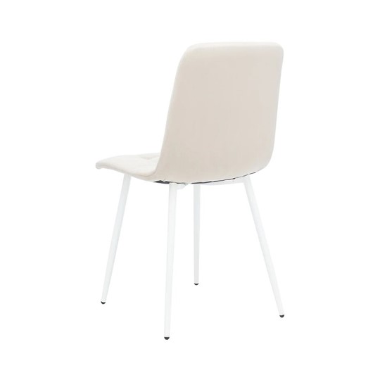 Обеденный стул Leset Скай (Металл белый/велюр песок) в Симферополе - изображение 3