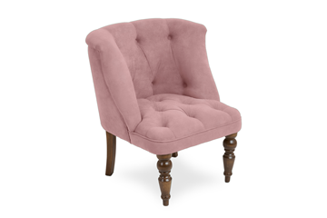 Кресло на ножках Бриджит розовый ножки коричневые в Симферополе