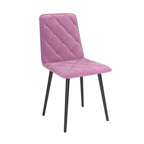 Кухонный стул Антика, велюр тенерифе розовый/Цвет металл черный в Симферополе