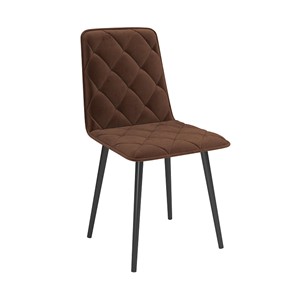 Обеденный стул Антика, велюр тенерифе шоколад/Цвет металл черный в Симферополе
