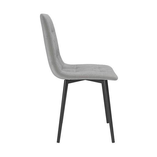 Кухонный стул Белла, велюр тенерифе грей/Цвет металл черный в Симферополе - изображение 2