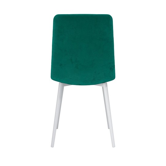 Обеденный стул Белла, велюр тенерифе изумруд/Цвет металл белый в Симферополе - изображение 3
