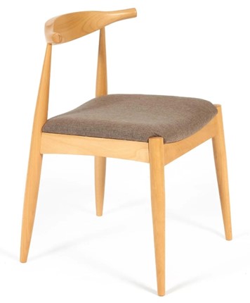 Обеденный стул BULL бук/ткань 54,5x54x75 Натуральный арт.19586 в Симферополе - изображение