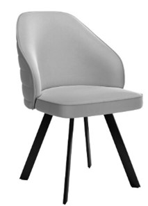 Кухонный стул dikline 276 Е28 светло-серый  ножки черные в Симферополе