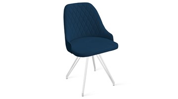 Кухонный стул Гранд К4 (Белый матовый/Велюр Confetti Blue) в Симферополе