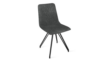 Обеденный стул Хьюго К4 (Черный муар/Микровелюр Wellmart Graphite) в Симферополе