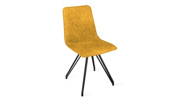 Обеденный стул Хьюго К4 (Черный муар/Микровелюр Wellmart Yellow) в Симферополе