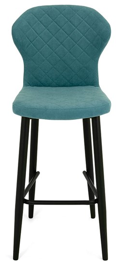 Кухонный стул Марио барный(Аквамарин Т179/ноги черные) в Симферополе - изображение 1