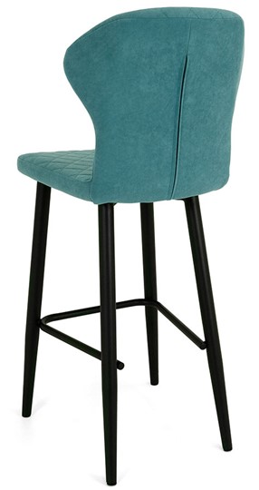 Кухонный стул Марио барный(Аквамарин Т179/ноги черные) в Симферополе - изображение 3