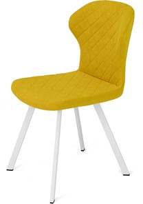 Обеденный стул Марио (Желтый Т182/ноги белые) в Симферополе
