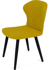 Обеденный стул Марио (Желтый Т182/ноги черные) в Симферополе