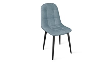 Обеденный стул Райс К1С (Черный муар/Микровелюр Duna Dustry Blue) в Симферополе