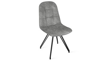 Обеденный стул Райс К4 (Черный муар/Микровелюр Wellmart Silver) в Симферополе