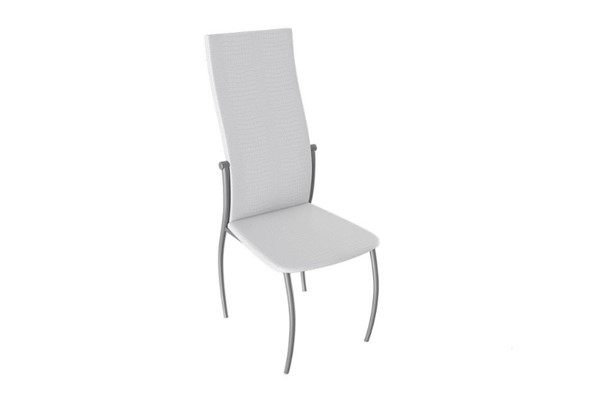 Обеденный стул Комфорт-М, цвет Эмаль Бриллиант, Белый Аллигатор к/з 218 (белый) в Симферополе - изображение