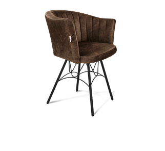 Обеденный стул SHT-ST42-1 / SHT-S100 (кофейный трюфель/черный муар) в Симферополе