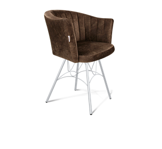 Обеденный стул SHT-ST42-1 / SHT-S100 (кофейный трюфель/хром лак) в Симферополе