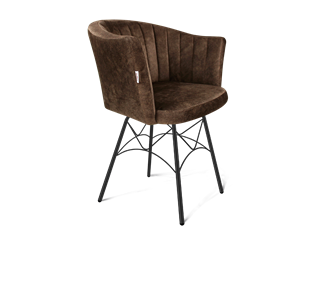 Обеденный стул SHT-ST42-1 / SHT-S107 (кофейный трюфель/черный муар) в Симферополе