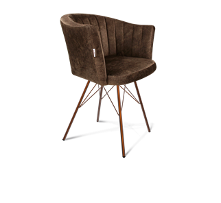 Обеденный стул SHT-ST42-1 / SHT-S37 (кофейный трюфель/медный металлик) в Симферополе