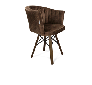 Обеденный стул SHT-ST42-1 / SHT-S70 (кофейный трюфель/темный орех/черный муар) в Симферополе
