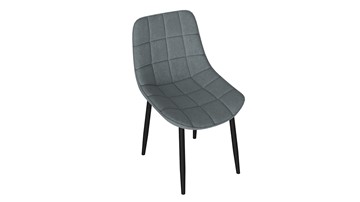 Обеденный стул Boston (Черный муар/Велюр V003 темно-серый) в Симферополе