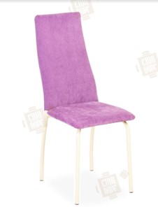 Кухонный стул Волна, каркас металл бежевый, инфинити фиолетовый в Симферополе