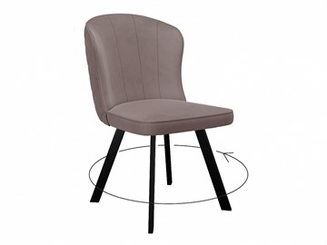 Обеденный стул 219 поворотный, микровелюр B5 latte, ножки черные в Симферополе