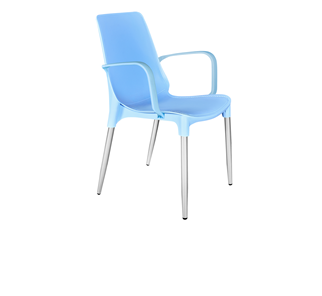 Обеденный стул SHT-ST76/S424-С (голубой/хром лак) в Симферополе