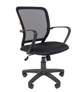 Кресло компьютерное CHAIRMAN 698 black, ткань, цвет черный в Симферополе