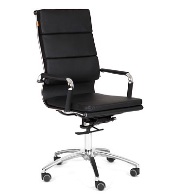Кресло компьютерное CHAIRMAN 750 экокожа черная в Симферополе - изображение