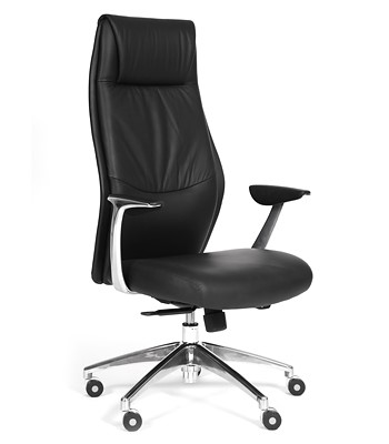 Кресло компьютерное CHAIRMAN Vista Экокожа премиум черная в Симферополе - изображение